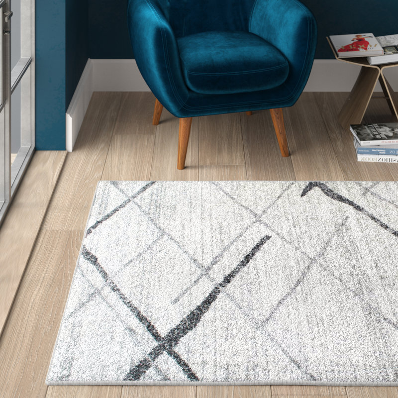 Mercury Row® Mcphee Geometric Gray Area Rug & Reviews Wayfair